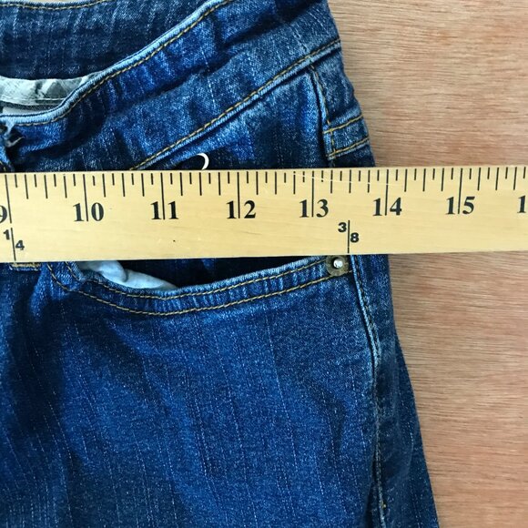 Vintage Baby Phat Bootcut Jeans Women Size 5 Blue Mid Rise Dark Wash Preppy - Picture 10 of 14